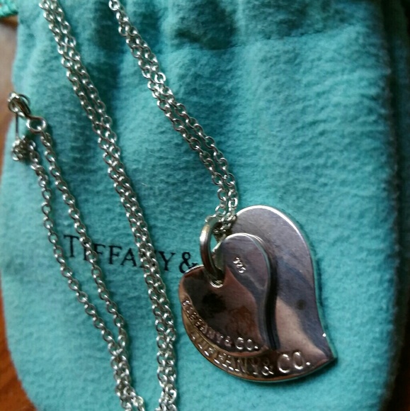 Tiffany  & co.double heart - Picture 5 of 8